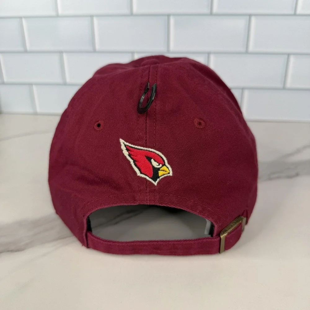 Arizona Cardinals Hat Cap Strap Back Womens One Size Red Football 47 Clean Up